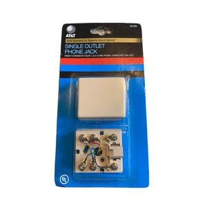 AT&T Single Outlet Phone Jack No. 24183 | Vintage‎ 1998 New Old Stock